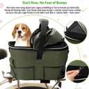 Dog Bike Basket Rear Seat, FVILIPUS 3-in-1 Waterproof Pet Bicycle Carrier, Dog Car Seat with Anti-Jump Safety Tether, Breathable Portable Travel Bag for Small Dogs Cats Outdoor Riding