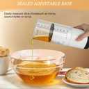 6 Pcs Adjustable Measuring Set Includes 1 Push up Cup and 5 Measuring Spoons Plastic Kitchen Baking Tool for Liquid Dry Semi Solid Ingredients Peanut Butter Home Cooking(2 Cup)