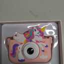 Unicorn Toys Camera for Kids Girls Age 3-8, Toddler Kids Digital Camera Christmas Birthday Gifts for 3 4 5 6 7 8 Years Old Girl, Cute Selfie Video Camera, HD 1080P, 32GB SD Card Included, Pink