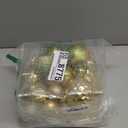 Christmas Balls Ornaments -36pcs Shatterproof Christmas Tree Decorations with Hanging Loop for Xmas Tree Wedding Holiday Party Home Decor,6 Styles in 3 SizesGold