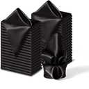 Satin Squares 16x16 12Pcs Black