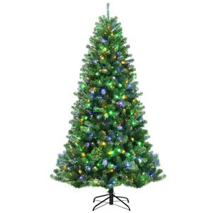 Pre-lit Hinged Christmas Tree w/ Remote Control & 9 Lighting Modes