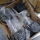 Fitvids 100 LB Rubber Coated Hex Dumbbell Set with Storage Rack, 5-25LB Hand Weight Set with Anti-Slip Grip for Home Gym