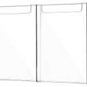 Barydat Acrylic Brochure Holder, 8.5 x 11 Inch Flyer Magazine Display Wall Mount Pamphlet Rack Clear Plastic Brochure Stand Literature Holder for Office Classroom Home (4 Pockets)