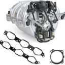 Intake Manifold Compatible with Mercedes C230 C300 C350 E280 E350 GLK350 ML350 ML450 S400 SLK300 R350 V6 272 Engine 2006-2013 Replace 2721402401 2721402201
