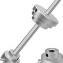 Inside Pipe Cutter for PVC Pipe-Aluminum Alloy Internal PVC Pipe Cutter for 1-1/2"and 2"Pvc Pipe, 7"Adjustable Cutting Depth PVC Pipe Cutter Tool Suitable for ABS, PVC, CPVC, PE, or PP Material (Silvery)