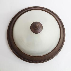 11 in. 2-Light Oil-Rubbed Bronze Flush Mount with Frosted Swirl Glass Shade