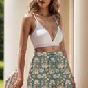 Womens Drawstring Shorts Summer Elastic Waist Casual Lightweight with Pockets (Green, S)