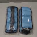 2 Pairs Ankle Wrist Weights for Land or Aquatic Exercise Aqua Cuffs Aqua Aerobics Fitness Bands for Ankle and Wrist Adjustable Weights for Swimming Pool Workout Equipment (1lb, Blue)