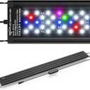 SEAOURA Led Aquarium Light for Plants-Full Spectrum Fish Tank Light with Timer Auto On/Off, 30-36 Inch, Adjustable Brightness, White Blue Red Green Pink LEDs with Extendable Brackets for Freshwater