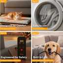 Toozey XL Pet Heating Pad, Waterproof & Chew Resistant, 6 Temp Settings with Timer, 47x28 in for Dogs & Cats