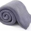 Guohaoi Knitted Weighted Blanket for Adults (Light Grey 60"x80" 15lbs) No Beads Cooling Throw Blanket for Hot Sleepers, Home Decor Breathable Chunky Knit Heavy Blanket Use on Queen/King Size Bed