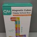 QBI Magnetic Blocks STEM Toys for Toddlers Aged 1+ Year Old Boys & Girls3D Colorful Magnetic Building Blocks with School BusMagnet Block for KidsEducational & Montessori Preschool Kids Toy (13PCS)