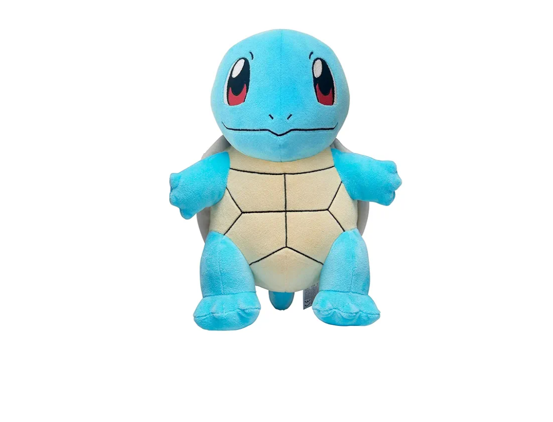 Pokémon BO37956 12" Squirtle Schiggy PLUSH-12-Inch Pokemon Plush-Authentic Details-Toys for Kids, Multicolor