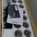 16-Light Globe Sputnik Chandelier, Mid Century Modern Light Fixture Over Table, Nickel Linear Chandeliers for Dining Room and Kitchen Island (Smoke Grey Glass Bubble Shades, 40 Inch) (Nickel with Somke Grey Lampshade)