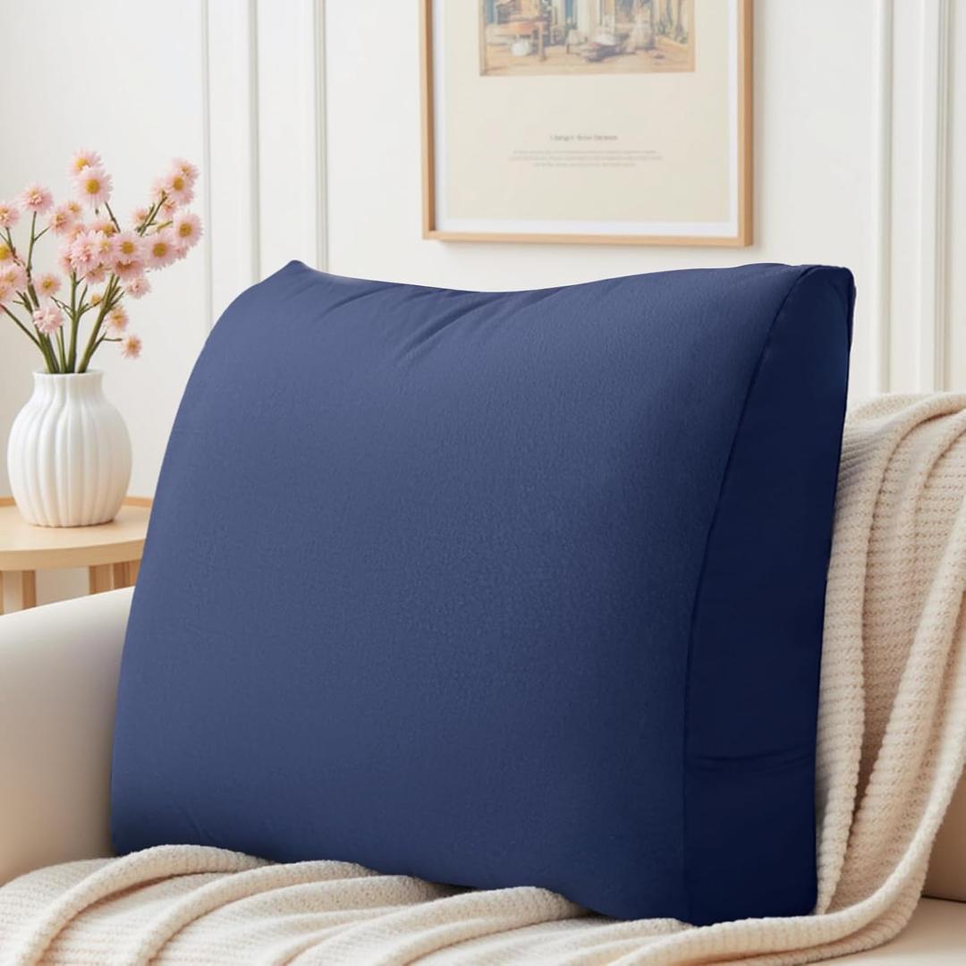 Back Support Pillow for Couch Bed Rest Back Pillow with Removable Cover, Comfortable Back Pillows for Sitting in Bed or Sofa for Living Room, Bedroom, and Home Decor, 23.6*5*19.7in