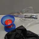 6 Pieces Chinese Diabolo Toy Set Includes 5 Inches Five Bearings Diabolo Blue Ball Toys with 2 Alloy Sticks 2 Ropes Drawstring Bag for Fun