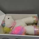 iPlay, iLearn Plush Magic Unicorn Toy W/Remote Control Fairy Magical Wand, Girl Music Unicorn Stuffed Animal W/LED Light Sound, Interactive Birthday Gift 18 24 Month Baby Toddler 2 3 4 5 6 7 Year Kid