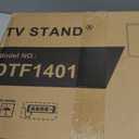 TVON Universal Floor TV Stand with Mount for Most 32-60 Inch TVs up to 88lbs, Height Adjustable TV Floor Stand with Wood Base for Space Saving, Tall Floor TV Stand for Bedroom, Corner & Living Room (BLACK)