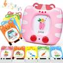 JoyCat Talking Flash Cards for Toddlers 3-5, 314 Words with Durable Thick Cards & Clear Audio, Easy to Slide in and Out, Speech Therapy Toys, Birthday Gifts for Boys Girls