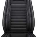 MINGBRON Car Seat Covers,Car Seat Protector Waterproof,Seat Covers Full Set, Car Seat Protectors,Automotive Seat Covers Fit for Most Cars Black