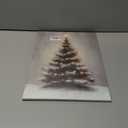 Poecinvi Christmas Tree Canvas Wall Art Prints, Christmas Home Room Decor, Winter Xmas Pine Tree Wall Art Posters for Home Bedroom Living Room Decor, 15x12 Framed