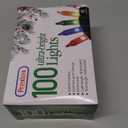 PREXTEX Christmas String Lights with Green Wire - 100 Count, 20 Ft Multicolored Christmas Tree Lights for Xmas Decorations Indoor and Outdoor - Incandescent String Light for Patios, Fences, Holidays