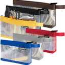 TICONN Tool Pouch, 1680D Oxford Small Tool Bag, Tool Pouches with Zipper, Clear Utility Bag Zipper Pouch for Tool Organizers and Storage (6PK Combo)