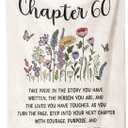 Afterprints 60th Birthday Gifts for Women, Chapter 60 Birthday Blanket, 60 Year Old Bday Gift for Woman, Friend, Sister, Mom, 1966, 60th Birthday Decorations, Turning 60 Throw Blankets 50'' x 60''