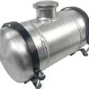 JSD 1 1/4 Gallons 1.25 Gallons 6" x 12" Round Spun Aluminum Small Universal Gas Tank/ Fuel Tank Center Fill 1/4" NPT Outlet