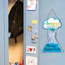 Classroom Door Decor,Amazing Things Happen Here Sign,Science Classroom Decor,Science Door Sign,Chemistry Decoration Laboratory,Blue Measuring Cup Wall Sign with Inspiring Quotes,School Plaque