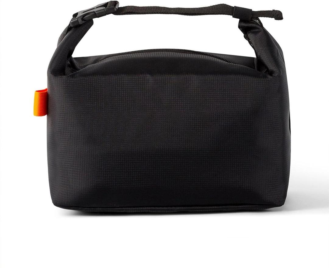 Lunch Bag Lunch Box for Women Men, 0.24lb Ultra-Lightweight Insulated Lunch Tote, Compact Lunch Cooler for Work Office, 9.6x5.7x8.6 Inch,(black)