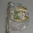 Paper Towel Holder Countertop, Standing Paper Roll Holder with Anti Slip Weighted Base, Stainless Steel Freestanding Paper Towel Holder for Kitchen, Gold