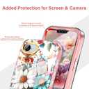 CASEFACOTRY for iPhone 17e/16e Case 6.1, [with Screen Protector] [Compatible with Mag-Safe] Shockproof Lightweight Dual-Layer Full-Body Protective Case for Women & Girls, Colorful Sunflowers