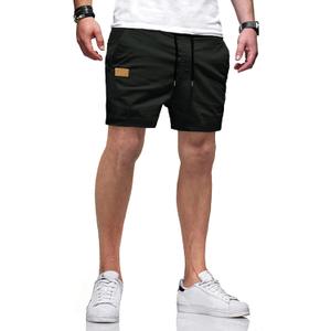 JMIERR Mens Casual Shorts - Cotton Drawstring Summer Beach Stretch Twill Chino Golf Shorts with Pockets (X-Large)