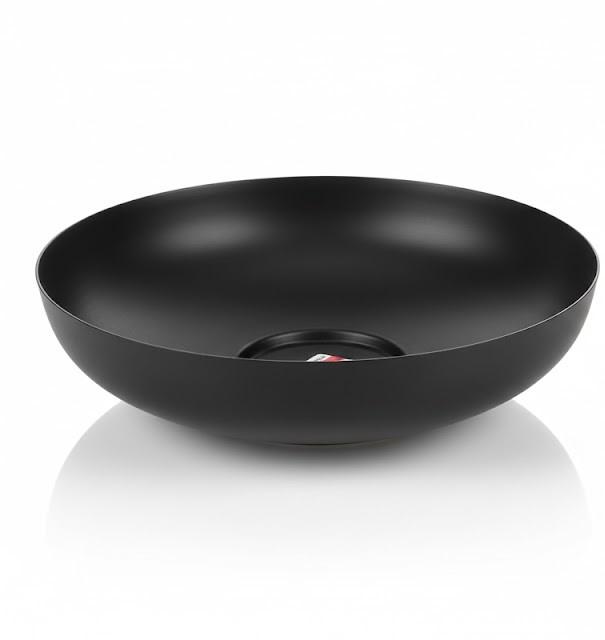 HD 12inch Steel Bowl Decor Black