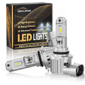 9006 Led Bulbs, 30000LM 1000% Brightness, Cool White 6500K, 1:1 Mini Size, Plug and Play, Canbus Ready, Hi and Low Beam, HB4 9006 led fog lights, Pack of 2