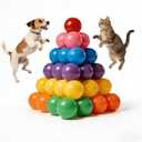 Ball Pit Balls 100 Pack - 2.2" BPA Free Thickened PE Plastic Balls,7 Vibrant Colors Crush Proof Balls for Ball Pit, Tent, Playhouse, Pool, Playpen