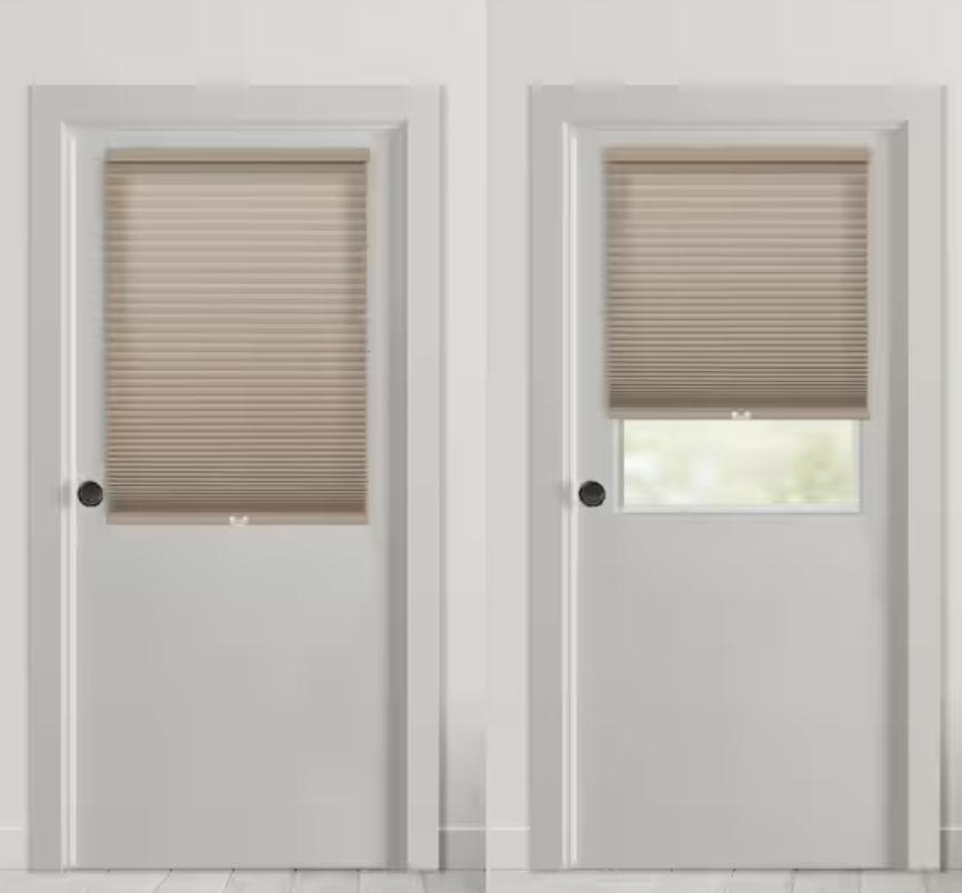 Latte Cordless Light Filtering Magnetic Cellular Shade - 24 in. W x 42 in. L