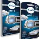 Febreze Car Vent Clip Air Freshener, Odor Eliminator for Strong Odors, Up to 30 Days Freshness, Laundry Fresh,2 pcs