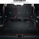 LASFIT Trunk Mat&Backrest Mat for Toyota 4Runner 2025-2026 5-Seater Gas Only(Not Fit Hybrid or 7-Seater), All Weather TPE Custom Fit Cargo Liner for 6th gen 4Runner SR5/TRD/Limited Cargo Mat