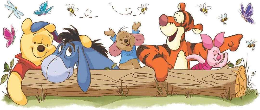 RoomMates Disney Pooh and Friends Outdoor Fun Giant Peel and Stick Wall Decals , RMK2553GM
