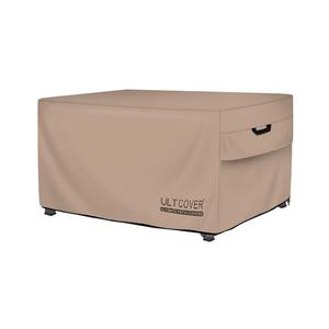 ULTCOVER Rectangular Gas Fire Pit Table Cover 44x28 inch Waterproof Heavy Duty Firepit Cover