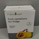 5 PCS Large Fruit Containers for Fridge - Leakproof Food Storage Containers with Removable Colander - Dishwasher & microwave safe Produce Containers Keep Fruits, Vegetables, Berry, Meat Fresh longer