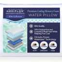 Elite Collection Water Pillow - Cooling Gel Memory Foam, Orthopedic, Adjustable for Neck Pain Relief (Single)