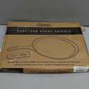 Cast Iron Round Griddle - 10.5-Inch Crepe Maker Pan + Silicone Handle Cover - Pre-Seasoned Comal for Tortillas Flat Skillet - Dosa Tawa Roti Grill - Oven, Stovetop, Induction Safe. PFAS and PFOA-free