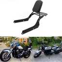 New Backrest Sissy Bar Luggage Rack Pad Compatible with/Replacement for Honda VT750 Shadow Spirit 2007-2014 Honda VT750C2B Shadow Phantom 2010-2017 (Deep Black)
