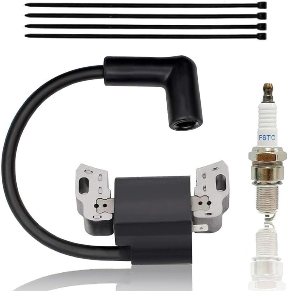 593872 84005272 Ignition Coil for Briggs and Straton Armature Magneto 450E 550E 550EX Engine Craftsman MTD Yard Machine Lawn Mower Parts 798534 799582 B&S 08P502 09P602 09P702 Coil with Spark Plug