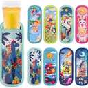 8 Pcs Ice Pop Sleeves, Reusable Washable Popsicle Sleeves for Freeze Protection & Insulation, Popsicle Holder for Kids with 8 Cute Patterns, Neoprene Colorful Sleeves for Boys and Girls 4Pack