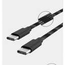 CELLCandy 6.5ft USB-A to USB-C Braided Charge & Sync Cable - Black/Silver